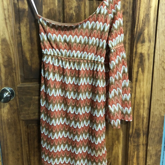 Judith March Crocheted One Shoulder Dress - Picture 3 of 5